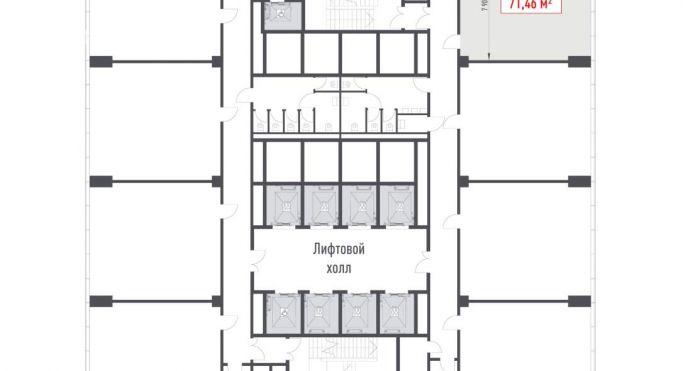 Продажа офиса 71.5 м², Рябиновая улица - фото 2