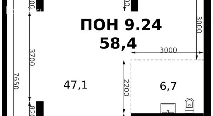 Продажа помещения свободного назначения 58.4 м², Монтажная улица - фото 1