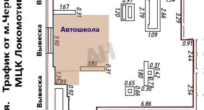 Аренда торгового помещения 88 м², Амурская улица - фото 3