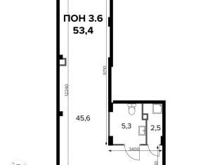 Продажа помещения свободного назначения 53.1 м²