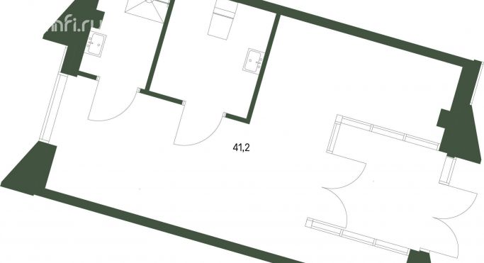 Продажа помещения свободного назначения 41.2 м², 3-й Красногорский проезд - фото 1