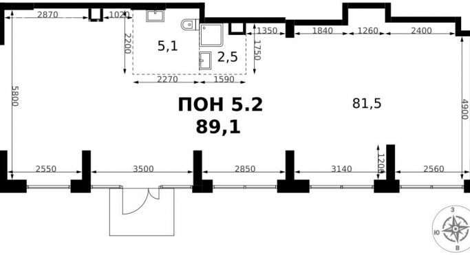 Продажа помещения свободного назначения 89.1 м², Монтажная улица - фото 1