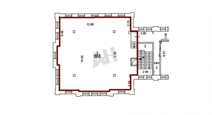 Аренда офиса 205 м², Нижний Сусальный переулок - фото 2