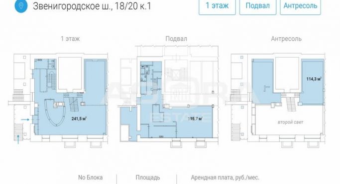 Аренда помещения свободного назначения 551.5 м², Звенигородское шоссе - фото 3