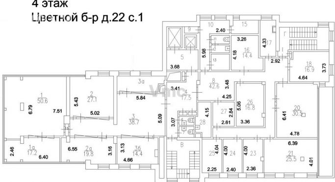 Аренда офиса 474.8 м², Цветной бульвар - фото 3