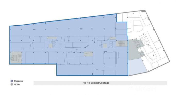Продажа офиса 1917.5 м², улица Ленинская Слобода - фото 1