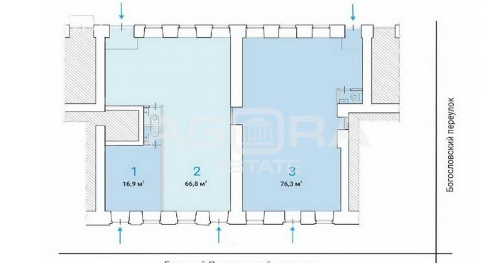 Продажа торгового помещения 66.8 м², Богословский переулок - фото 3