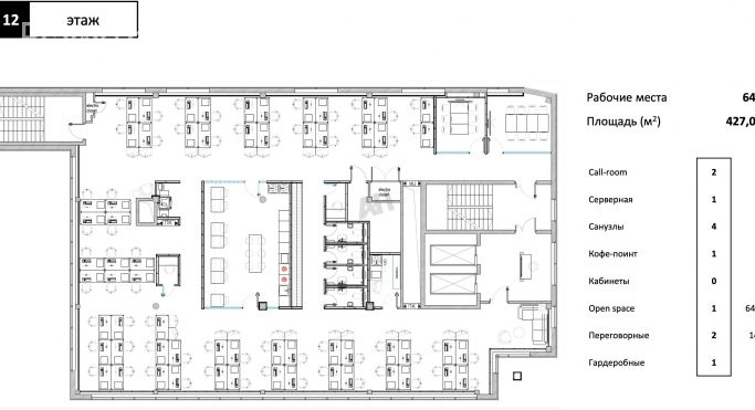Аренда офиса 1246 м², Газетный переулок - фото 3