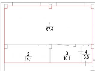 Аренда помещения свободного назначения 95.4 м²