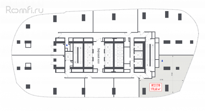 Продажа офиса 170.6 м², 1-й Красногвардейский проезд - фото 2