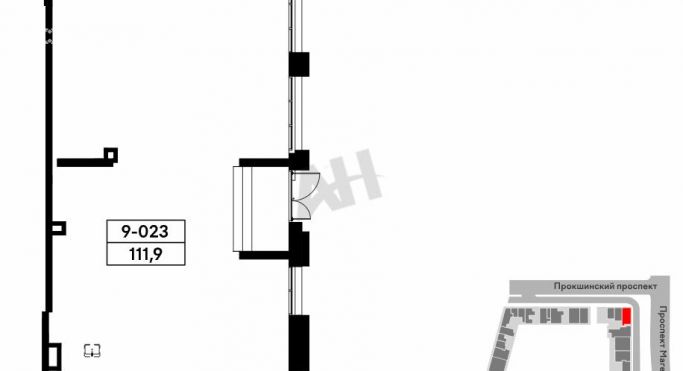 Продажа помещения свободного назначения 112 м², Прокшинский проспект - фото 1