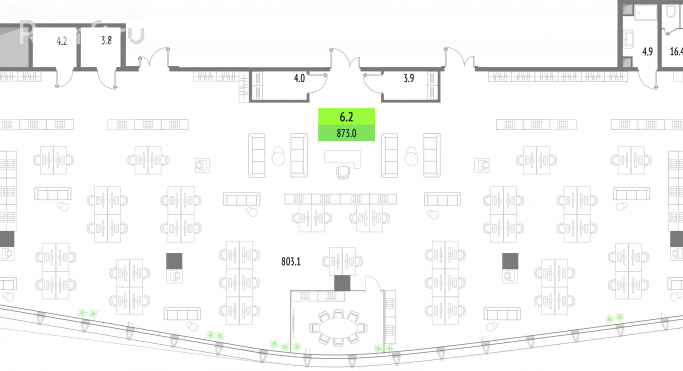 Продажа офиса 873 м² - фото 1