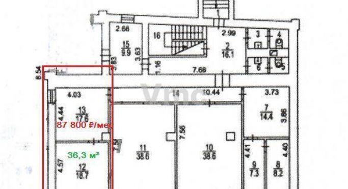 Аренда помещения свободного назначения 34.4 м², Николоямская улица - фото 3