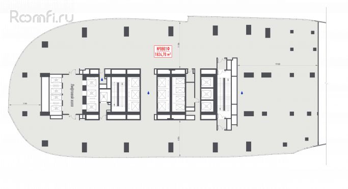 Продажа офиса 1824.7 м², 1-й Красногвардейский проезд - фото 1