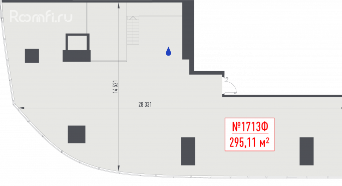 Продажа офиса 295.1 м², 1-й Красногвардейский проезд - фото 1