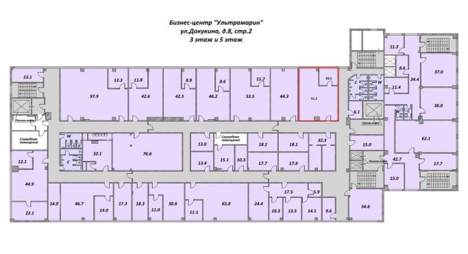 Аренда офиса 65.2 м², улица Докукина - фото 1