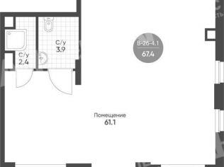 Продажа помещения свободного назначения 68 м²