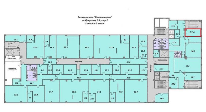 Аренда офиса 17.4 м², улица Докукина - фото 1