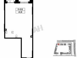 Продажа помещения свободного назначения 62 м²