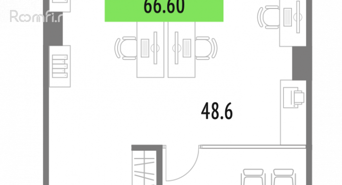 Аренда офиса 61.2 м² - фото 3