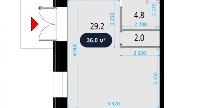 Аренда торгового помещения 36 м², улица Ротмистрова - фото 2