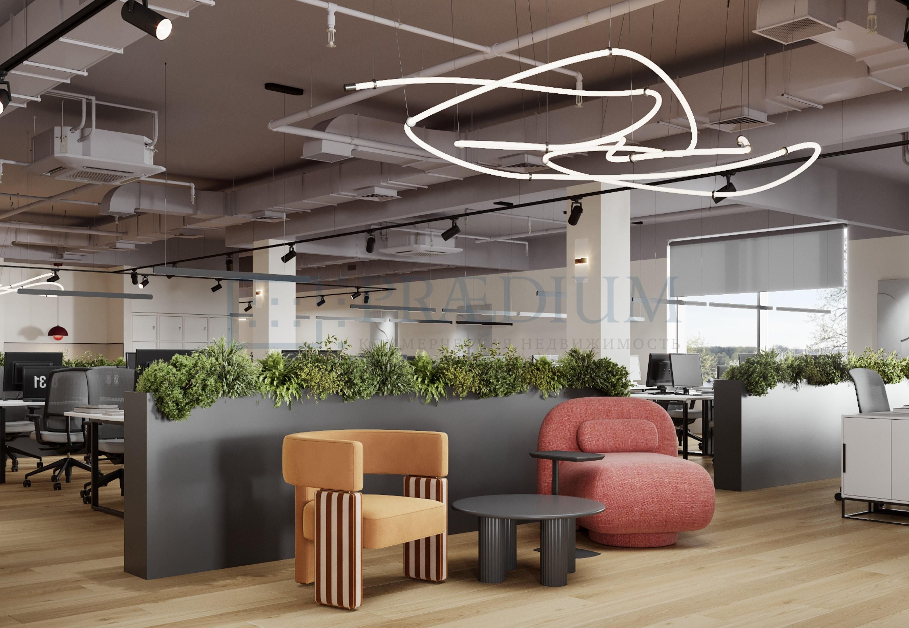 Аренда офиса 725 м²