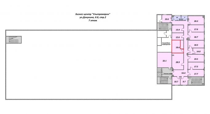 Аренда офиса 18.4 м², улица Докукина - фото 1