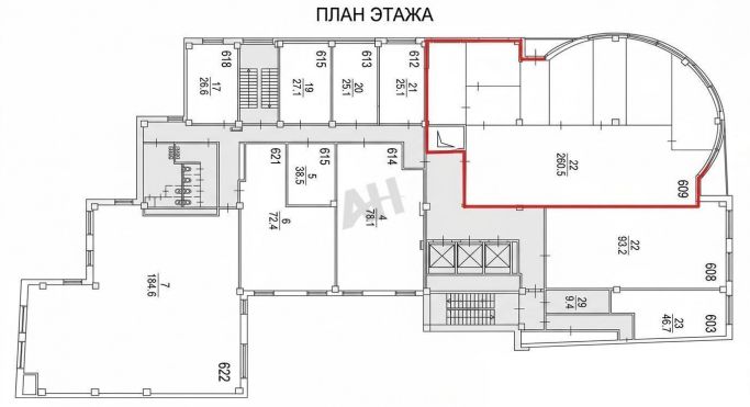 Аренда офиса 261 м², улица Пришвина - фото 2