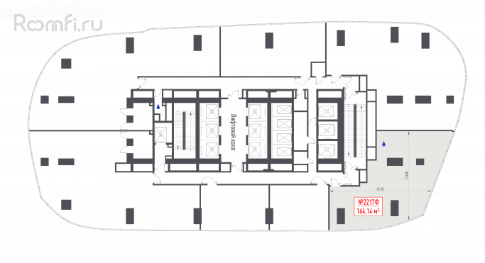 Продажа офиса 164.1 м², 1-й Красногвардейский проезд - фото 2