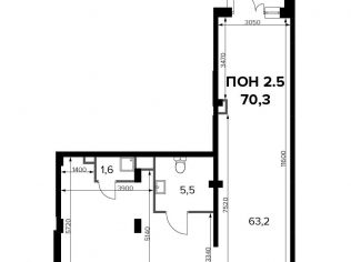 Продажа помещения свободного назначения 69.9 м²
