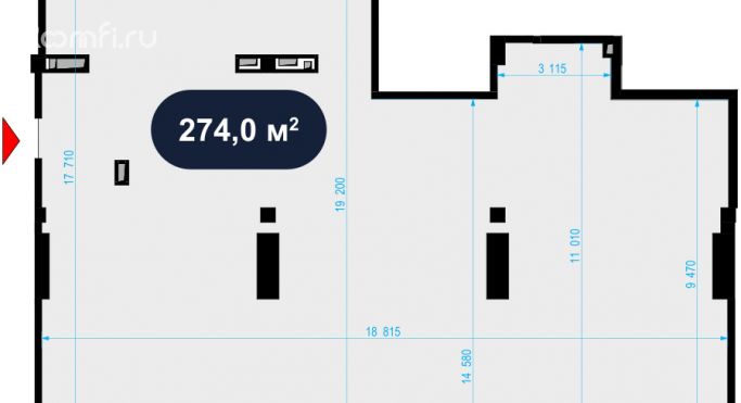 Аренда торгового помещения 274 м², Отрадная улица - фото 2