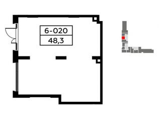 Продажа помещения свободного назначения 48.3 м²