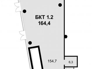 Аренда помещения свободного назначения 164.4 м²