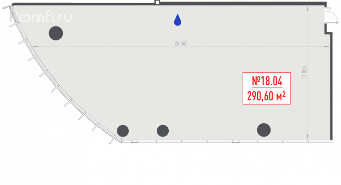 Продажа офиса 290.6 м², 1-я улица Ямского Поля - фото 1