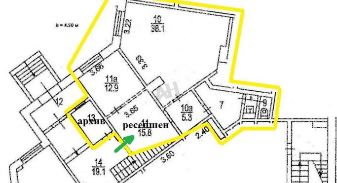 Аренда помещения свободного назначения 111 м², Новослободская улица - фото 2