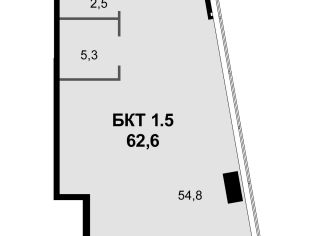 Аренда помещения свободного назначения 62.6 м²