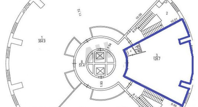 Аренда офиса 128 м², Нижний Сусальный переулок - фото 2