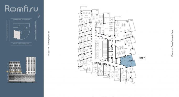 Продажа офиса 52.3 м², улица Маршала Прошлякова - фото 2