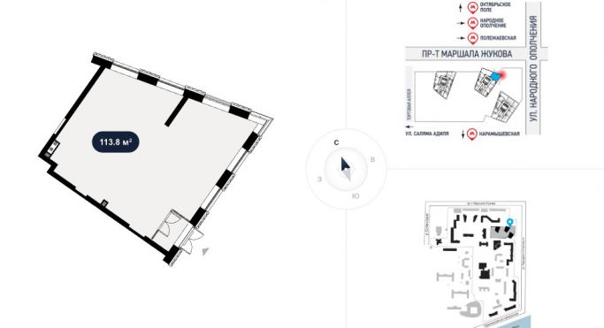 Продажа помещения свободного назначения 113.8 м², улица Народного Ополчения - фото 3