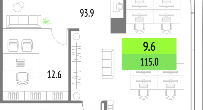 Аренда офиса 106.5 м² - фото 3