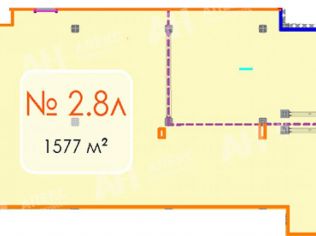 Продажа помещения свободного назначения 1577 м²