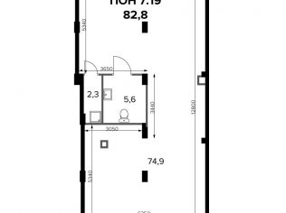 Продажа офиса 82.8 м²