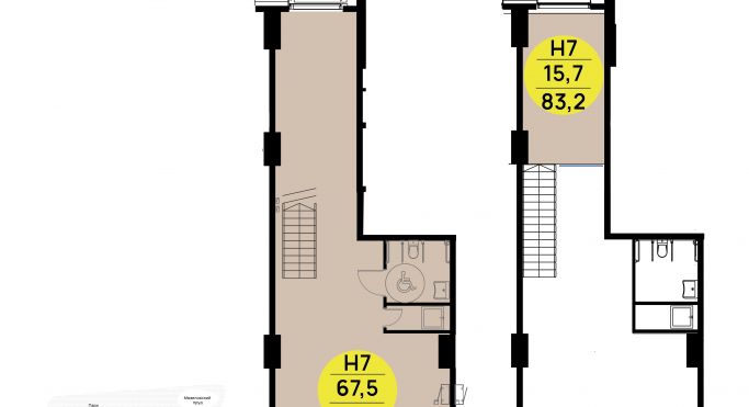 Продажа помещения свободного назначения 83.2 м², Кастанаевская улица - фото 1