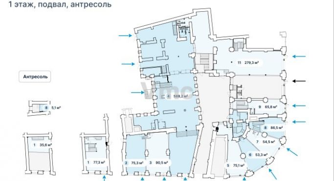 Аренда помещения свободного назначения 960.4 м², Мясницкая улица - фото 2