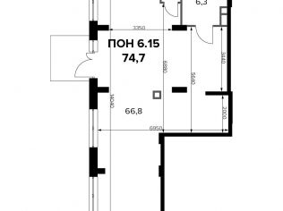 Продажа офиса 74.6 м²