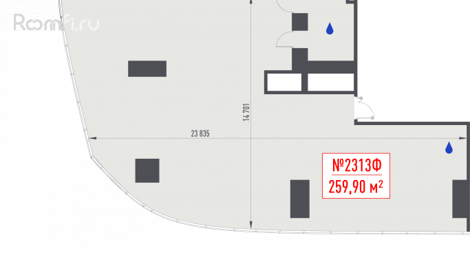 Продажа офиса 259.9 м², 1-й Красногвардейский проезд - фото 1