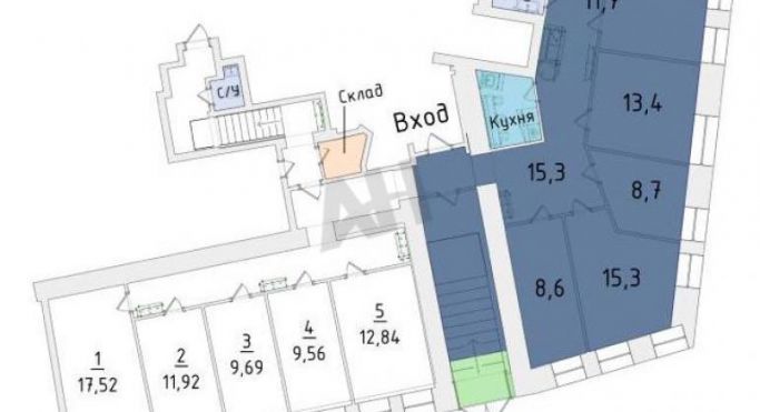 Продажа помещения свободного назначения 92 м², Гусятников переулок - фото 2