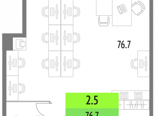 Продажа офиса 76.7 м²