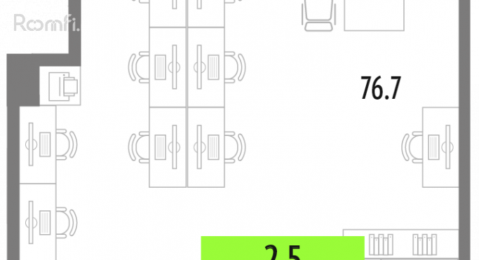Продажа офиса 76.7 м² - фото 1