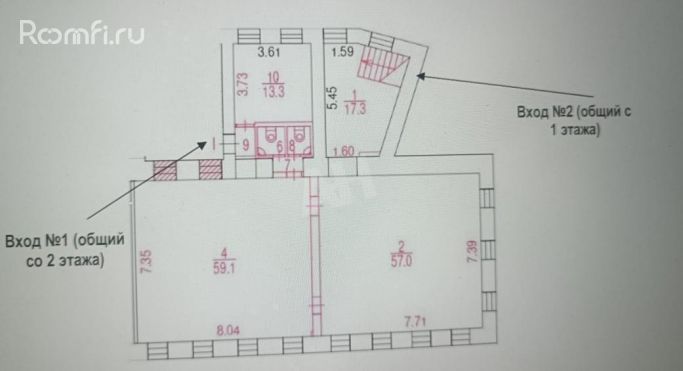 Продажа помещения свободного назначения 152 м², Бауманская улица - фото 2